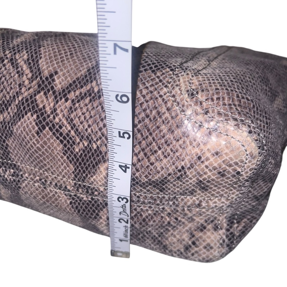 EUC Michael Kors Python-look Leather Hobo Bag Sho… - image 11